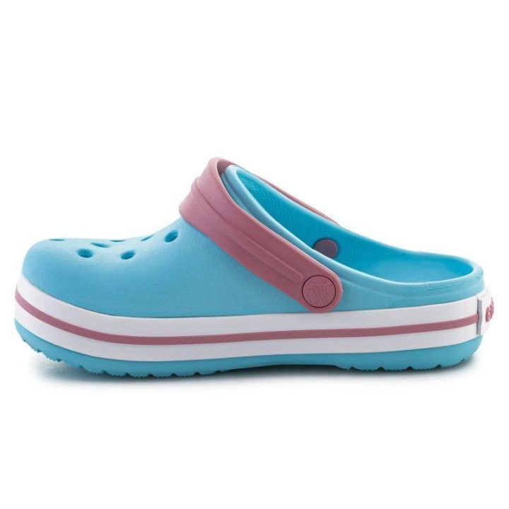 Vaikiškos Crocs Crocband Clog šlepetės, mėlynos ir rožinės