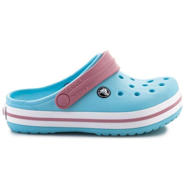 Vaikiškos Crocs Crocband Clog šlepetės, mėlynos ir rožinės