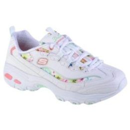 Moteriški sportiniai bateliai Skechers D'Lites-Blooming Fields, balti