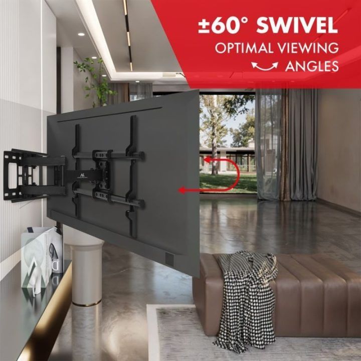 Televizoriaus laikiklis 32–85", iki 60 kg, juodas