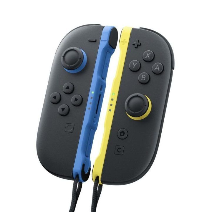 Nintendo Joy-Con 2 belaidis valdiklis, juodas su mėlyna ir geltona