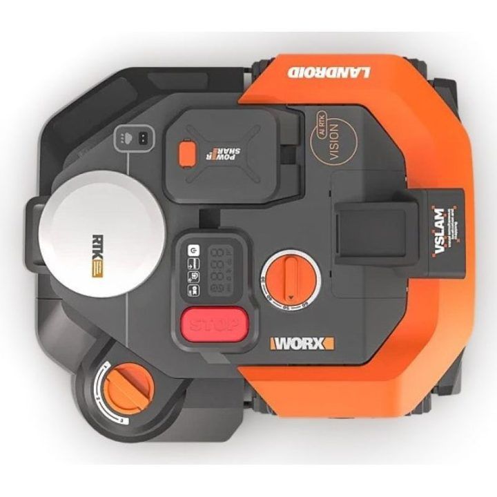 Robotas vejapjovė WORX WR308E, juoda ir oranžinė