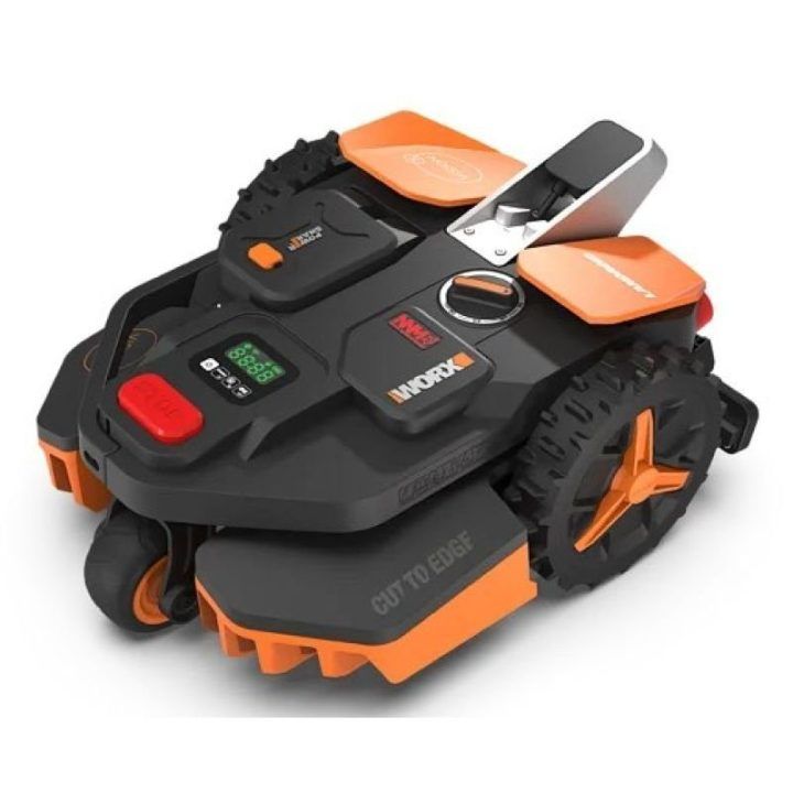 Robotas vejapjovė WORX Vision AI S250, juodas ir oranžinis