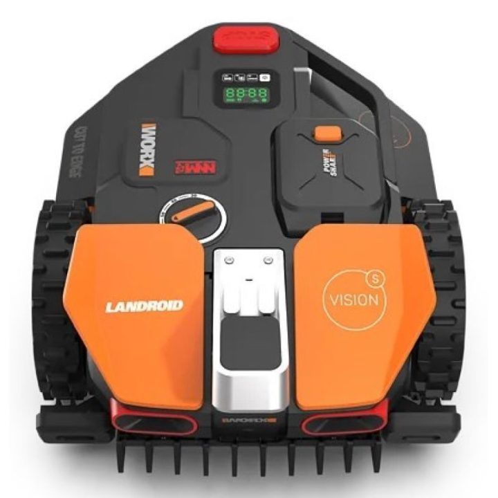 Robotas vejapjovė WORX Vision AI S250, juodas ir oranžinis