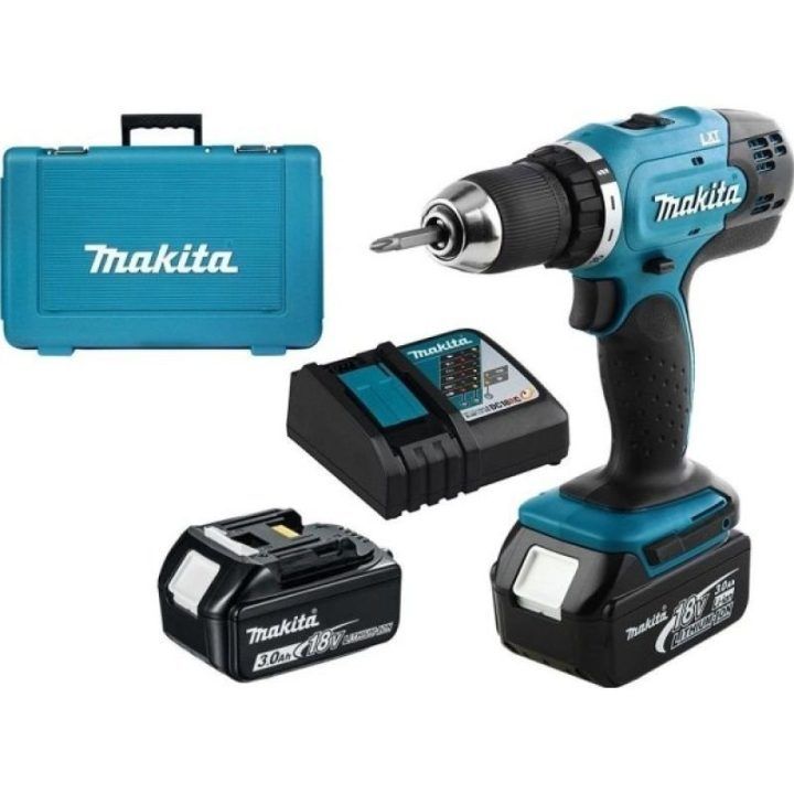 Akumuliatorinis gręžtuvas-suktuvas Makita 18V LXT, 2 x 3 Ah