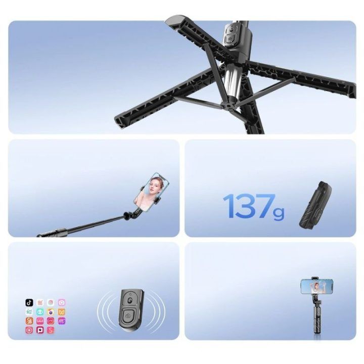 Asmenukių lazda su trikoju ir Bluetooth pulteliu