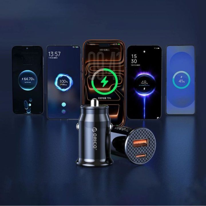 Automobilinis įkroviklis ORICO PowerMini 30W, juodas
