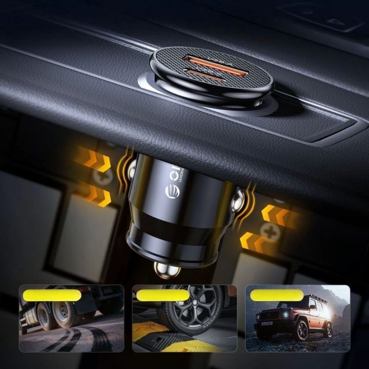 Automobilinis įkroviklis ORICO PowerMini 30W, juodas