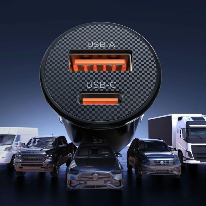 Automobilinis įkroviklis ORICO PowerMini 30W, juodas