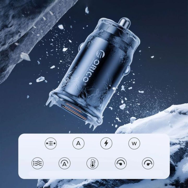 Automobilinis įkroviklis ORICO PowerMini 30W, juodas