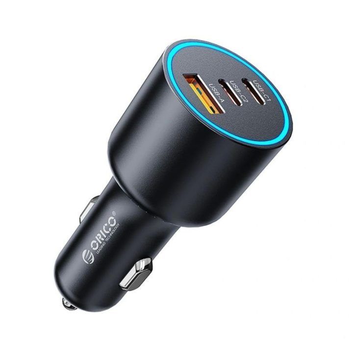 Automobilinis įkroviklis ORICO HyperDrive 165W, 3 jungtys