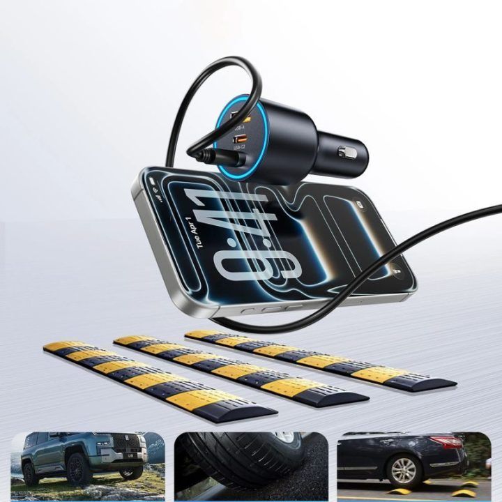 Automobilinis įkroviklis ORICO HyperDrive 165W, 3 jungtys