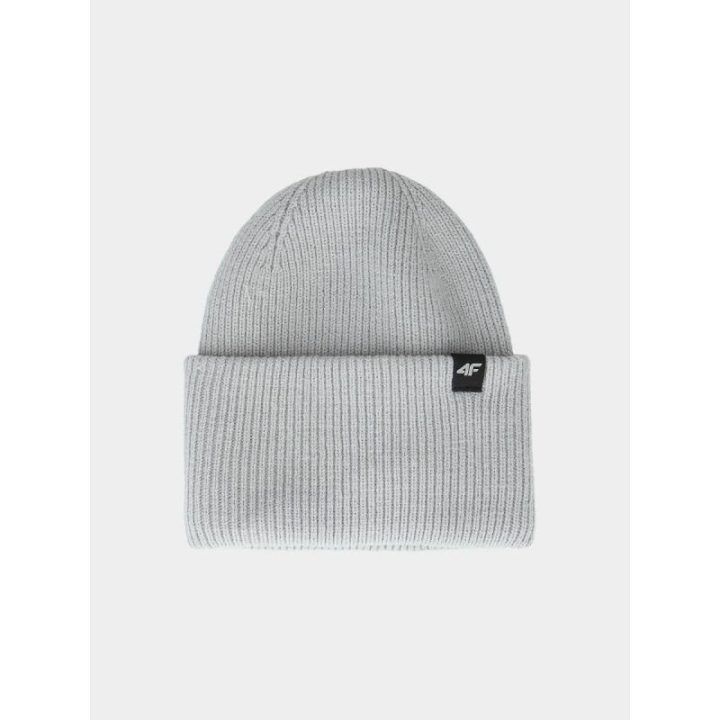 Uniseks beanie kepurė 4F, šviesiai pilka