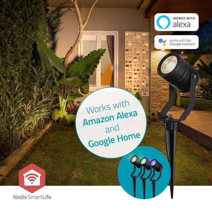 Lauko šviestuvas Nedis SmartLife RGB Zigbee 3.0, 3 vnt