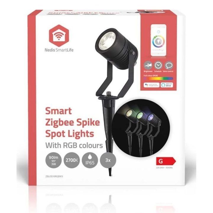 Lauko šviestuvas Nedis SmartLife RGB Zigbee 3.0, 3 vnt