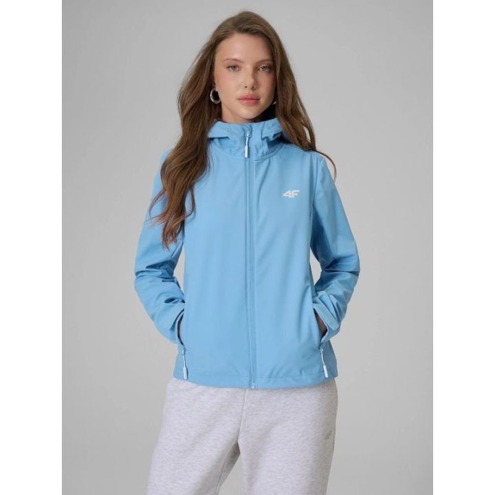 Moteriška softshell striukė 4F, mėlyna