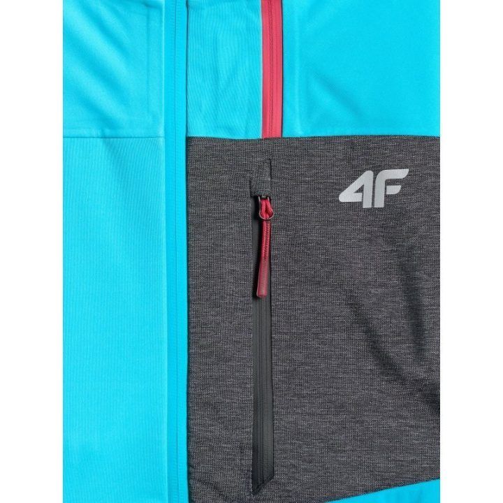 Moteriška softshell striukė 4F PRO su NeoDry membrana, juoda ir mėlyna