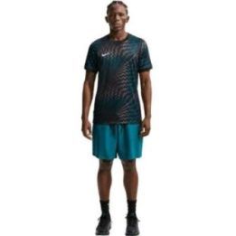 Vyriški Nike Dri-FIT Gardien VI vartininko marškinėliai, juodi ir mėlyni