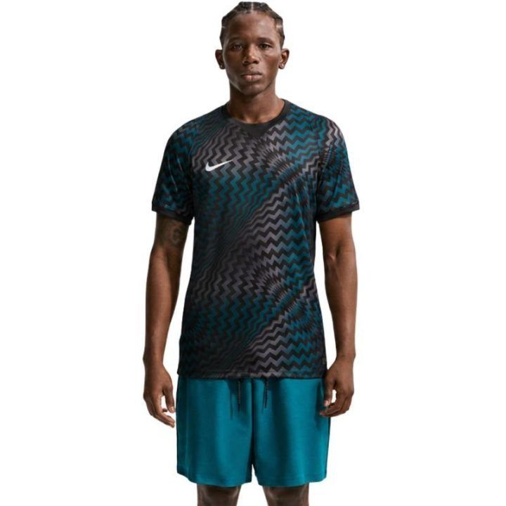 Vyriški Nike Dri-FIT Gardien VI vartininko marškinėliai, juodi ir mėlyni