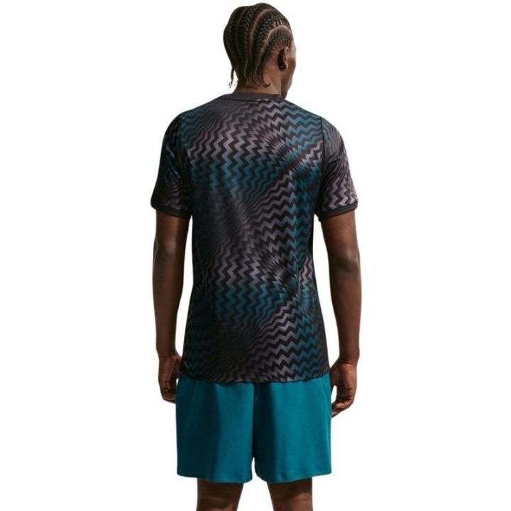 Vyriški Nike Dri-FIT Gardien VI vartininko marškinėliai, juodi ir mėlyni