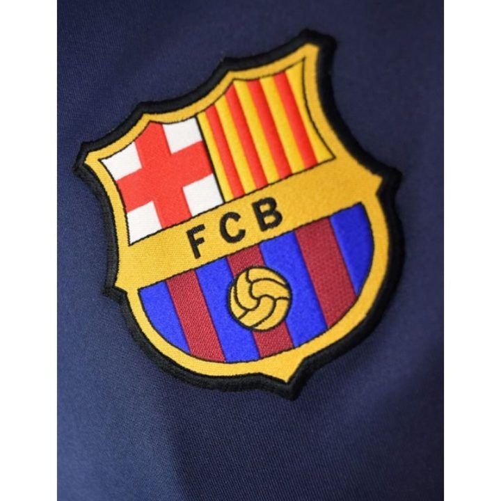 FC Barcelona vyriškas džemperis su užtrauktuku, tamsiai mėlynas