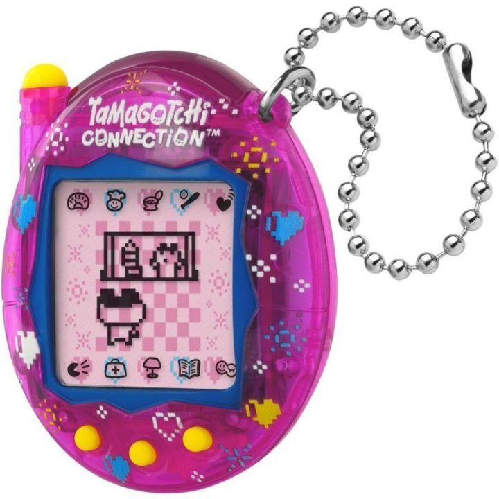 Tamagotchi Connection Pixel elektroninis žaidimas, rožinis