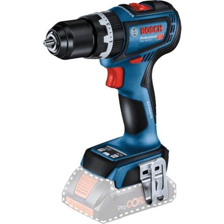 Bosch GSB 18V-90 C akumuliatorinis smūginis gręžtuvas, mėlynas