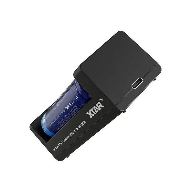 XTAR MC2 USB-C akumuliatorių įkroviklis