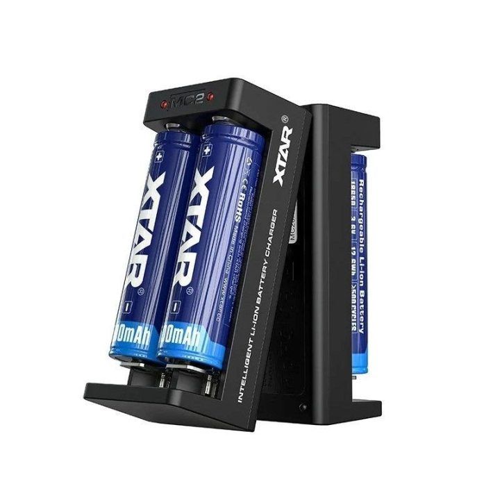 XTAR MC2 USB-C akumuliatorių įkroviklis