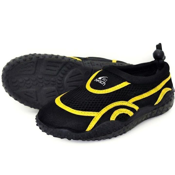 Vandens batai vaikams, juodi ir geltoni, 32 dydžio