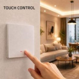 Išmanusis Wi‑Fi šviesos jungiklis Qoltec, 1 kanalo, baltas