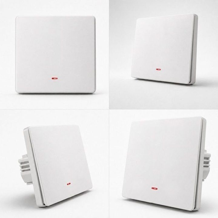 Išmanusis Wi‑Fi šviesos jungiklis Qoltec, 1 kanalo, baltas
