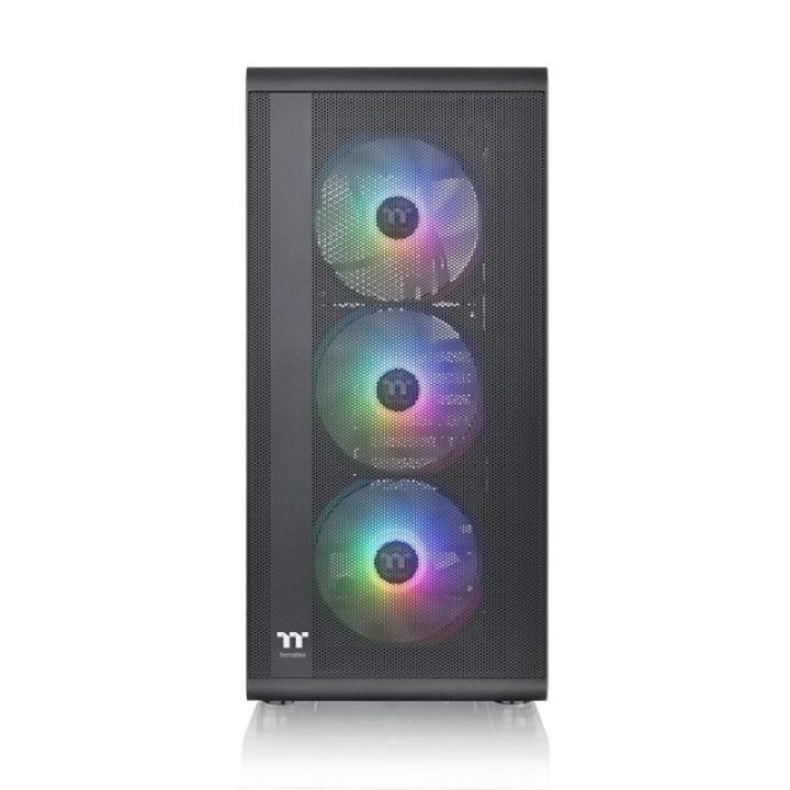 Thermaltake S200 korpusas su grūdinto stiklo šonu, juodas