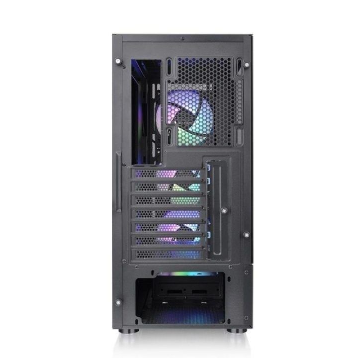 Thermaltake S200 korpusas su grūdinto stiklo šonu, juodas