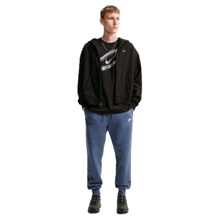 Vyriškos Nike sportinės kelnės Club BB Jogger, mėlynos