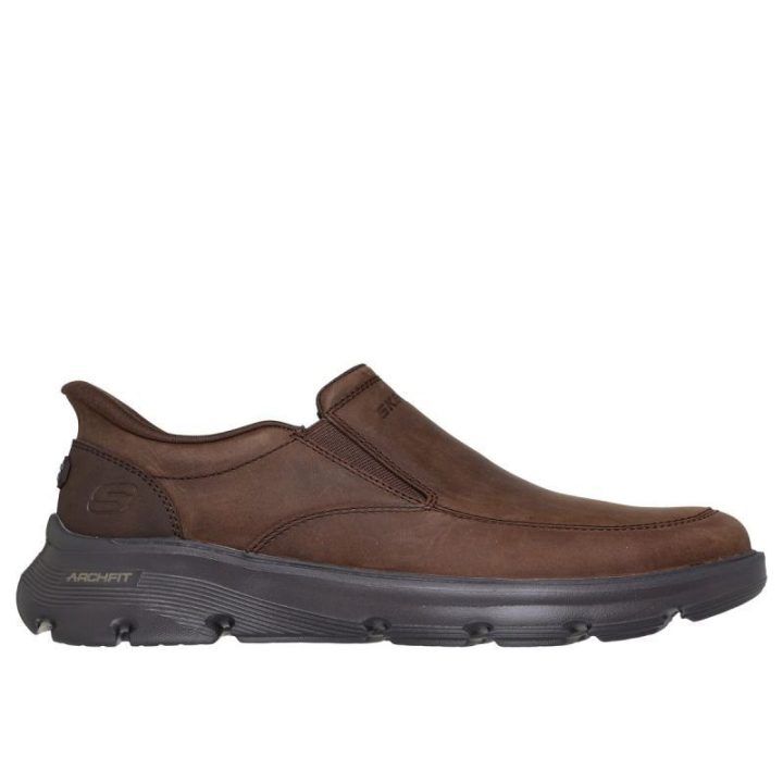 Vyriški mokasinai Skechers Arch Fit Garza-Umar, rudi