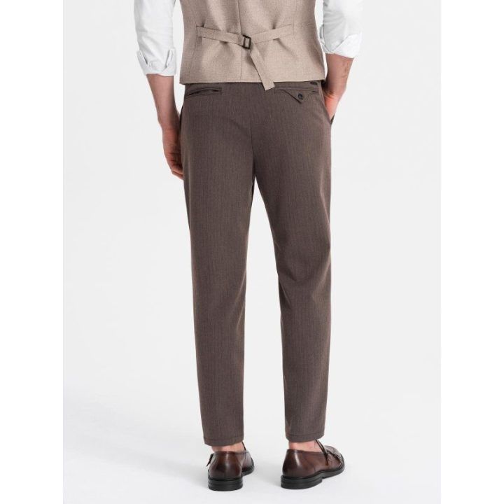 Vyriškos smėlio spalvos chino kelnės slim fit