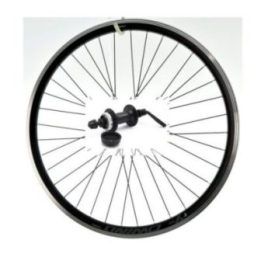 Priekinis 28" dviračio ratas Shimano, juodas