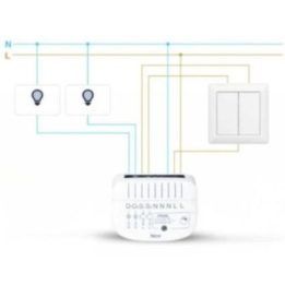 Dviejų kanalų LED šviesos reguliatorius Nice DoubleDimmer Control