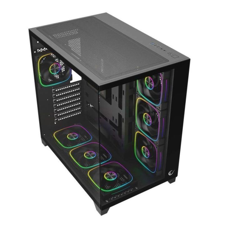 PC korpusas Rampage Sealite, juodas