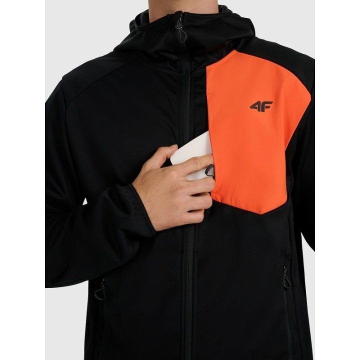 Vyriška softshell striukė 4F, juoda