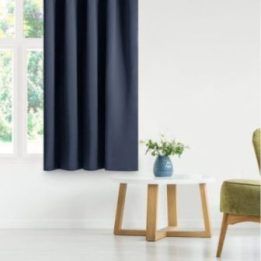 Užuolaida su kilpomis AmeliaHome 140 × 245 cm, tamsiai mėlyna
