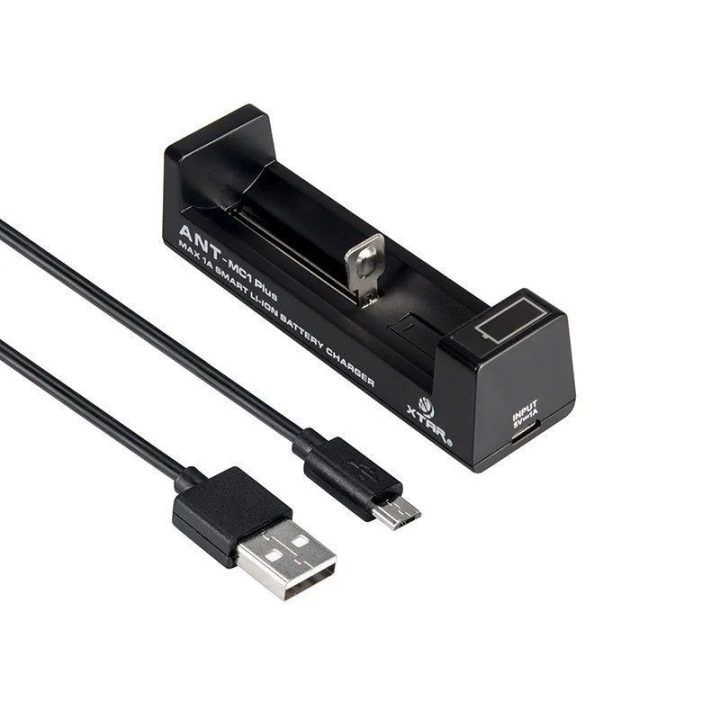 XTAR USB-C įkroviklis cilindriniams ličio jonų akumuliatoriams, MC1+