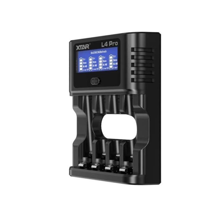 XTAR L4 Pro įkroviklis AA ir AAA akumuliatoriams, 4 kanalų