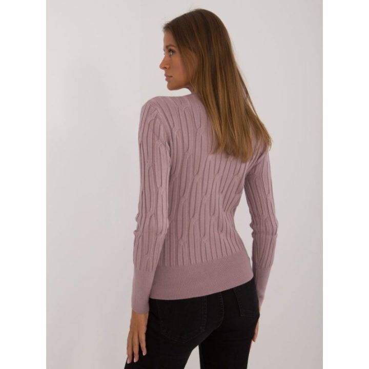 Melsvai violetinis megztinis – šviesiai alyvinė