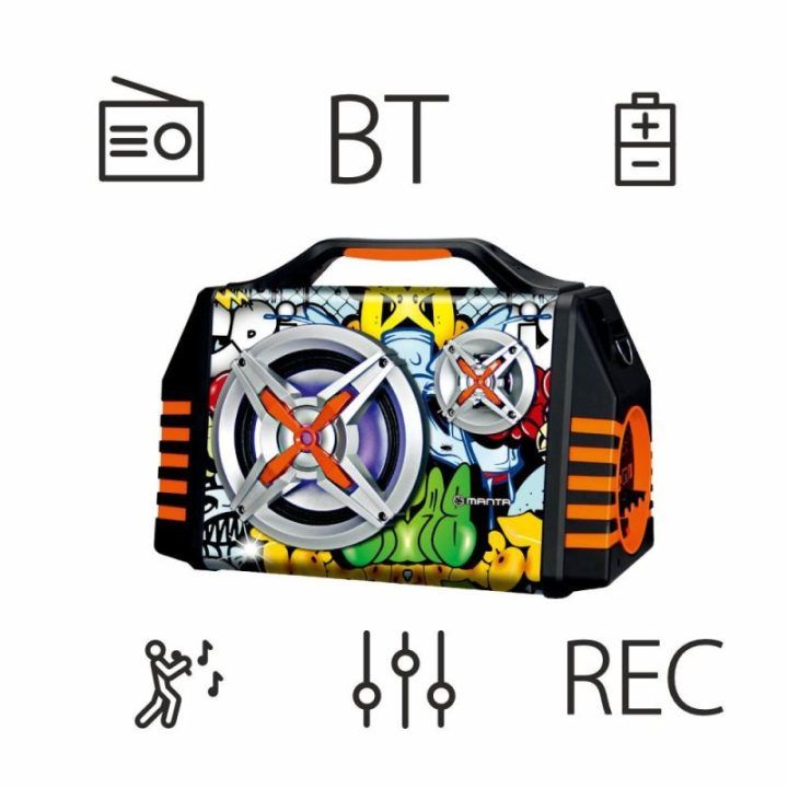Karaokės kolonėlė Manta SPK1005PRO Helios 2 su mikrofonu