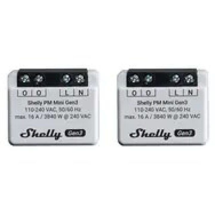 Energijos sąnaudų matavimo modulis Shelly PM Mini Gen3, 2 vnt