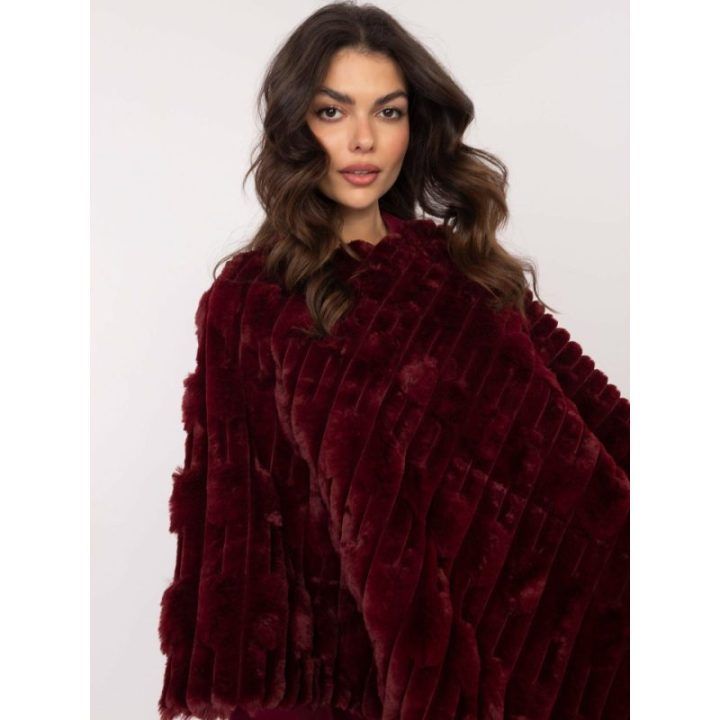 Bordo pončas oversize
