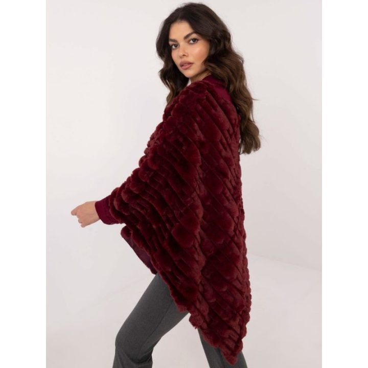 Bordo pončas oversize