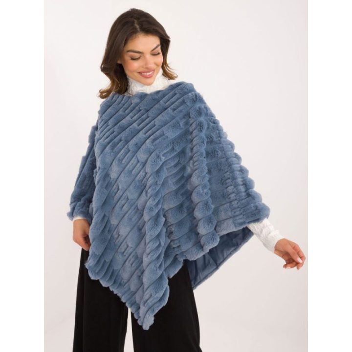 Mėlynas pončas oversize